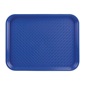 Plateau Fast Food En Plastique Bleu