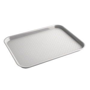 Plateau Fast Food En Plastique Gris