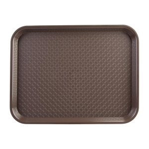 Plateau Fast Food En Plastique Marron