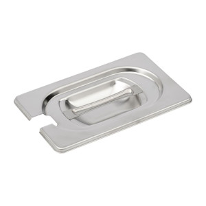 Couvercle Inox avec Encoche - GN 1/9