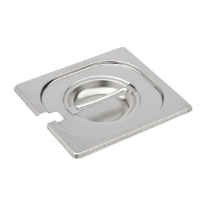 Couvercle Inox Avec Encoche Gn 1/6