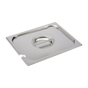 Couvercle en Inox avec Encoche - GN 1/2