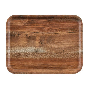 Plateau Stratifié Surface Grainée Madeira Chêne Brun 460 Mm