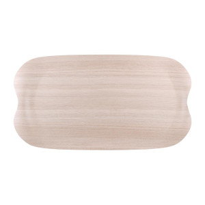 Plateau De Service Wave 43X23Cm Bois Clair Veiné
