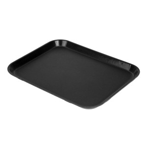 Plateau Rectangulaire Antidérapant En Fibre De Verre Epictread Noir 350Mm