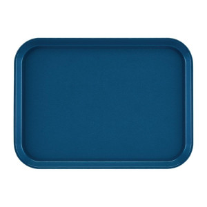Plateau Rectangulaire Antidérapant En Fibre De Verre Epictread Bleu 350Mm