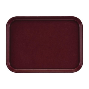 Plateau Rectangulaire Antidérapant En Fibre De Verre Epictread Bordeaux 350Mm