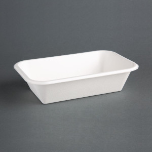 Barquettes en Bagasse Compostables - L 215 mm - Lot de 50
