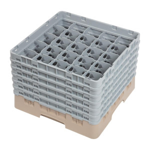 Casier À Verres 25 Compartiments Camrack Beige - L 500 x L 500 mm