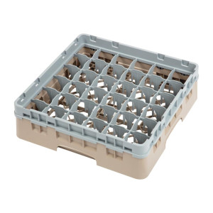 Casier À Verres 36 Compartiments Camrack Beige - L 500 x P 500 mm