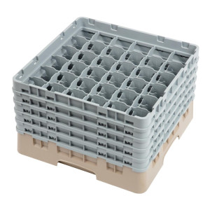 Casier À Verres 36 Compartiments Camrack Beige - L 500 x P 500 mm
