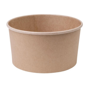 Bols Salade Kraft Ronds - 1 L - Lot de 300