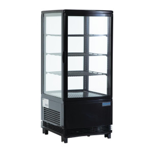 Vitrine Réfrigérée Positive Noire Série C - 68 L