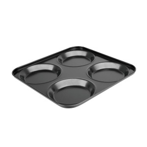 Plaque Antiadhésive de 4 Moules Ronds - L 235 x P 235mm