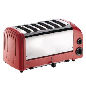Grille-Pain 6 Tranches Rouge - 230V