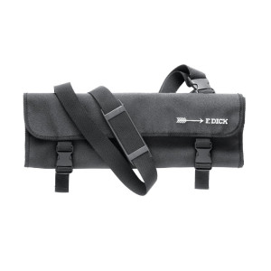 Étui À Couteaux en Tissu Avec Sangle Noir 11 Pièces
