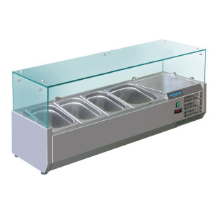 Vitrine Réfrigérée À Ingrédients 3X Gn 1/3 Et 1X Gn 1/2 Série G