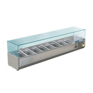 Vitrine Réfrigérée à Ingrédients - 8 Bacs GN 1/3