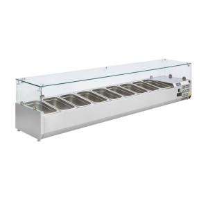 Vitrine Réfrigérée à Ingrédients - 9 Bacs GN 1/3