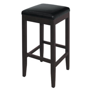 Tabourets De Bar Haut En Simili Cuir - Noirs