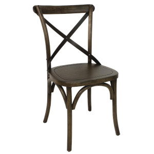 Chaises Couleur Noyer Avec Dossier Croisé