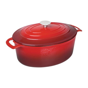 Grande Cocotte Ovale Rouge - 6L