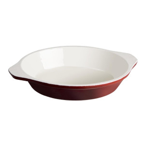 Plat À Gratin Rond Rouge - 400 ml
