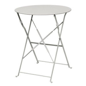 Table De Terrasse En Acier - Grise