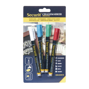 Assortiment De Feutres Craie Liquide - Lot De 4