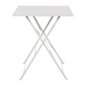 Table De Terrasse Carrée En Acier - Grise - 600Mm