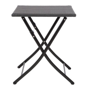 Table Carrée Pliable En Rotin - 600Mm