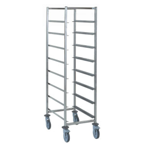 Chariot Pour Casiers À Vaisselle en Inox- 8 Niveaux
