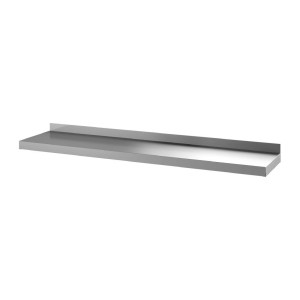 Etagère Murale en Inox Sans Supports - L 1400 x P 400 mm