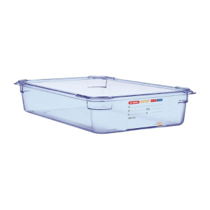 Boîte Hermétique Bleue Abs Gn1/1 100Mm