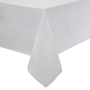 Nappe Blanche Bande De Satin 1140 X 1140Mm