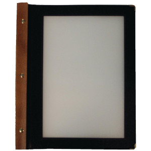 Protège-Menus En Bois Noir A4