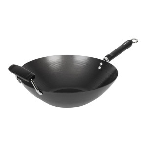 Wok Antiadhésif Fond Plat - 35 cm