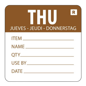 Etiquette Amovible  "Jeudi"