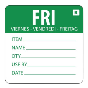Etiquette Amovible "Vendredi"