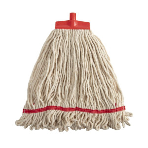 Tête De Balai Serpillère avec Bande De Maintien Rouge