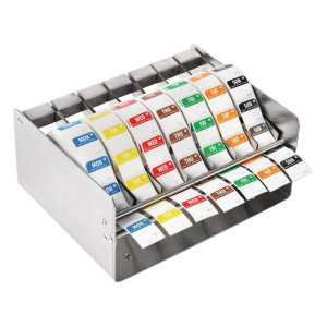 Etiquettes Jours de La Semaine avec Distributeur - 7 Rouleaux de 1000