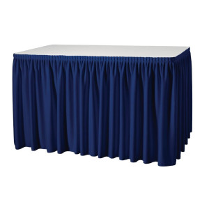 Juponnage Froncé Bleu Marine