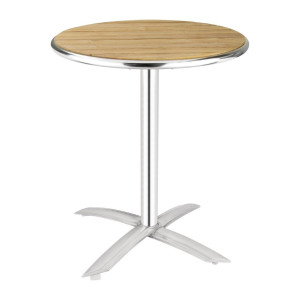 Table À Plateau Pliable Bois Ø 60 Cm
