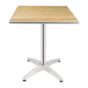 Table Carrée En Frêne 60 X 60 Cm