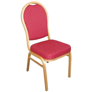 Chaise De Banquet Rouge - Lot De 4
