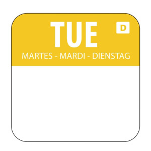 Etiquettes Solubles Pour Aliments "Mardi"