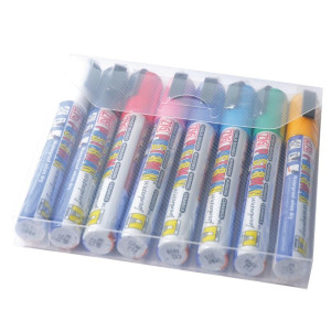Lot De 8 Marqueurs Craie Pointe En Biseau