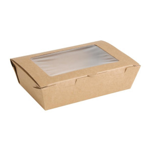 Boîtes Salade avec Fenêtre PET 700 ml - Lot de 200