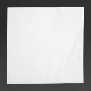 Serviettes Cocktail 2 Plis Format 1/4 240 mm Blanches - Lot de 4000