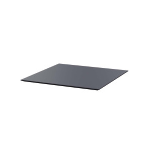 Plateau De Table Noir En Hpl -  700X700Mm